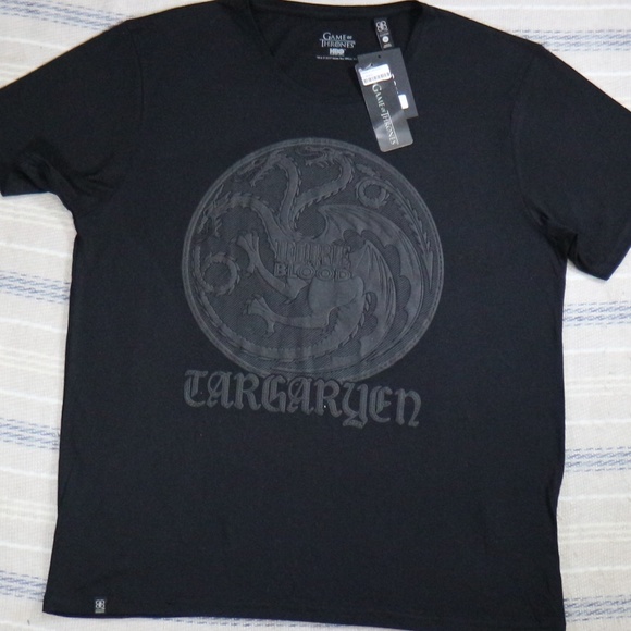 Rare GAME OF THRONES Targaryen Crest Overlay Shirt - Picture 7 of 7